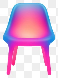PNG  Abstract blurred gradient illustration lava furniture chair pink blue.