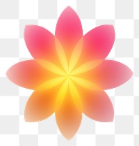 PNG  Abstract blurred gradient illustration shape star pattern flower nature.