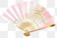 PNG Chinese fan white background furniture pattern.