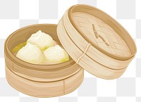 PNG Dimsum food chinese xiaolongbao freshness container.