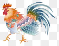 PNG Rooster chinese fly chicken poultry animal.