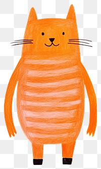 PNG Orange cat animal art anthropomorphic.