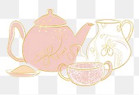 PNG Tea chinese teapot art refreshment.