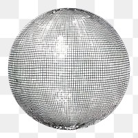 PNG Disco ball drawing sphere white background.