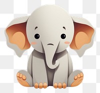 PNG Animal cartoon character elephant wildlife mammal.