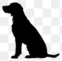 PNG Dog silhouette animal mammal pet.