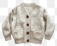 PNG Kid cardigan mockup sweater outerwear standing.