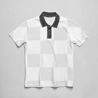 Men's polo shirt png product mockup, transparent design