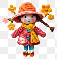 PNG Craft doll cute toy.