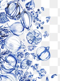 PNG Vintage drawing spices pattern sketch paper.