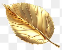 PNG A gold leaf jewelry plant white background.