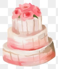 PNG Wedding cake dessert icing food.