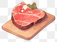 PNG Steak food meat watermelon.