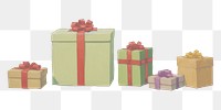 PNG Christmas presents christmas gift box.