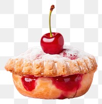 PNG Cherry puff pie dessert cupcake pastry.