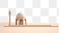 PNG Simple mosque desert border architecture building tower.