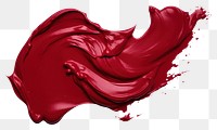 PNG Solid deep red paint white background splattered abstract.
