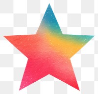 PNG Symbol creativity starfish rainbow.