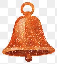 PNG Pastel orange bell icon shape white background lighting.