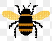 PNG Cross stitch bee insect animal 