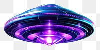 PNG Neon ufo in space light astronomy universe.