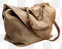 PNG Cloth bag canvas handbag purse white background.