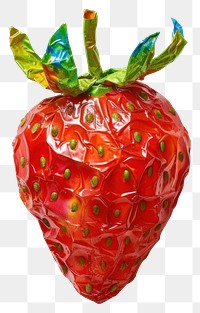 PNG Strawberry made from polythylene fruit plant food.