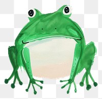 PNG Cute frog illustration amphibian wildlife animal.