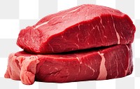 PNG Beef meat food white background.