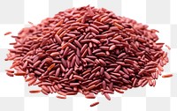 PNG Red rice food white background ingredient.