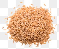 PNG Brown rice food white background ingredient.