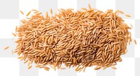 PNG Brown rice food white background agriculture.