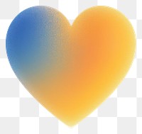 PNG  Abstract blurred gradient illustration heart yellow blue creativity.