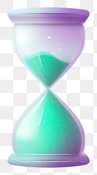 PNG  Abstract gradient illustration hourglass purple biotechnology deadline.