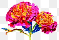 PNG Carnation carnation flower purple.