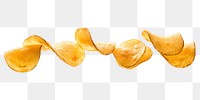 PNG The seven potato chips snack food white background.