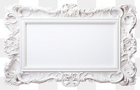 PNG White picture frame vintage architecture decoration rectangle.