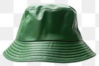 PNG Green bucket hat white background headgear headwear.