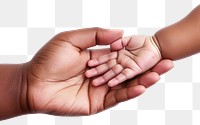 PNG Black mother with baby hand finger white background togetherness