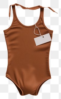 PNG Brown top swimming suit elegance clothing swimwear.