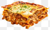 PNG Food lasagna pasta white background.