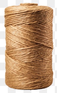 PNG Natural jute twine string roll white background material textured.