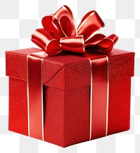 PNG Red Gift box gift white background celebration.