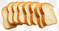PNG Bread sliced food white background.