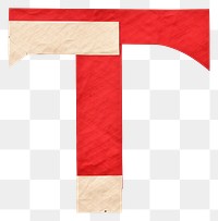 PNG Alphabet T paper craft collage text symbol letter.