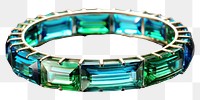 PNG Bracelet gemstone jewelry emerald.