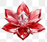 PNG Flower gemstone jewelry crystal.
