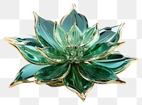 PNG Flower gemstone jewelry brooch.