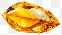 PNG Yellow gemstone crystal jewelry.