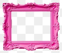 PNG Pink frame white background creativity.